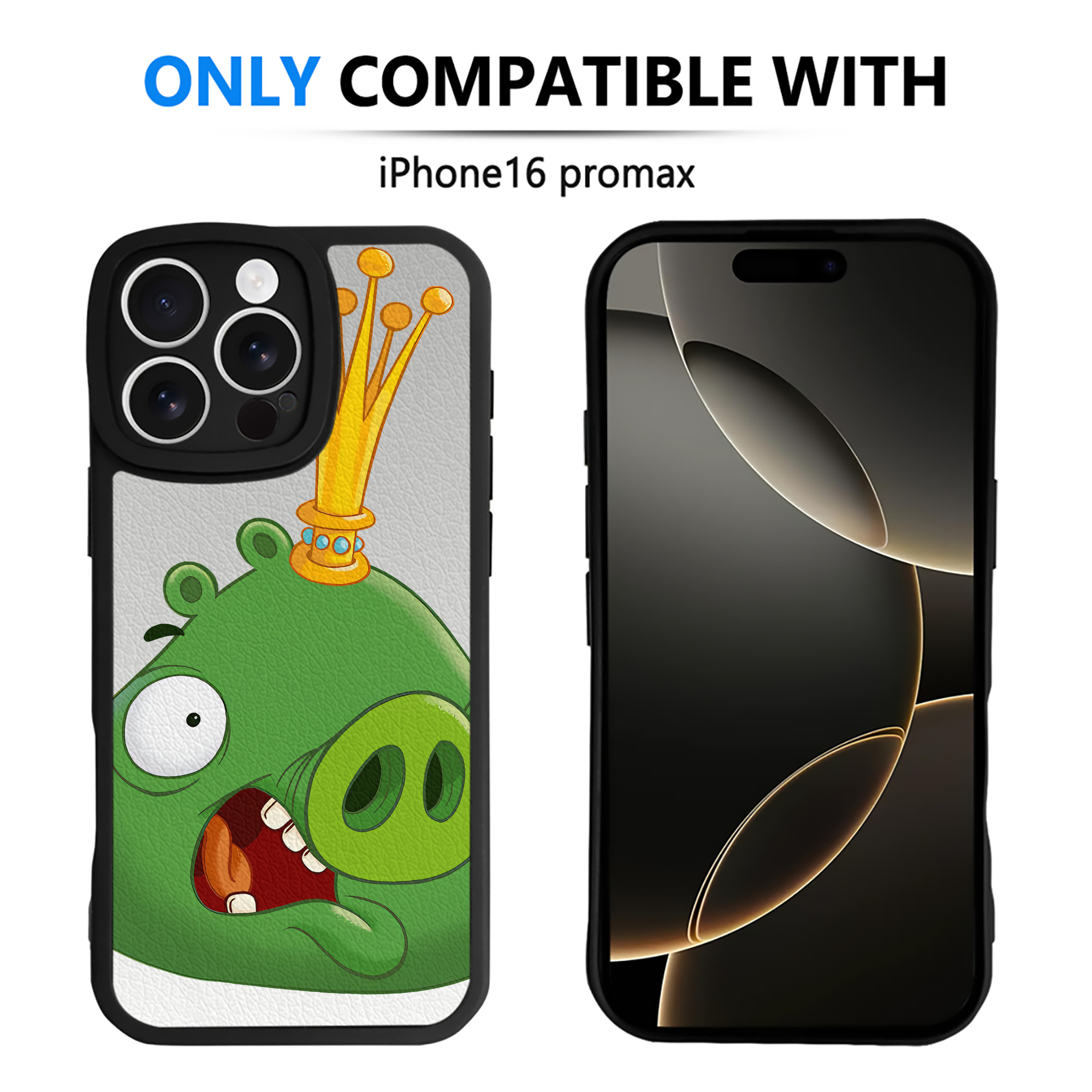 （画像用） Angry Birds アングリーバード 【iPhone 16シリーズ対応】シリコンスマホケース（レザー調） 材質：シリコン
